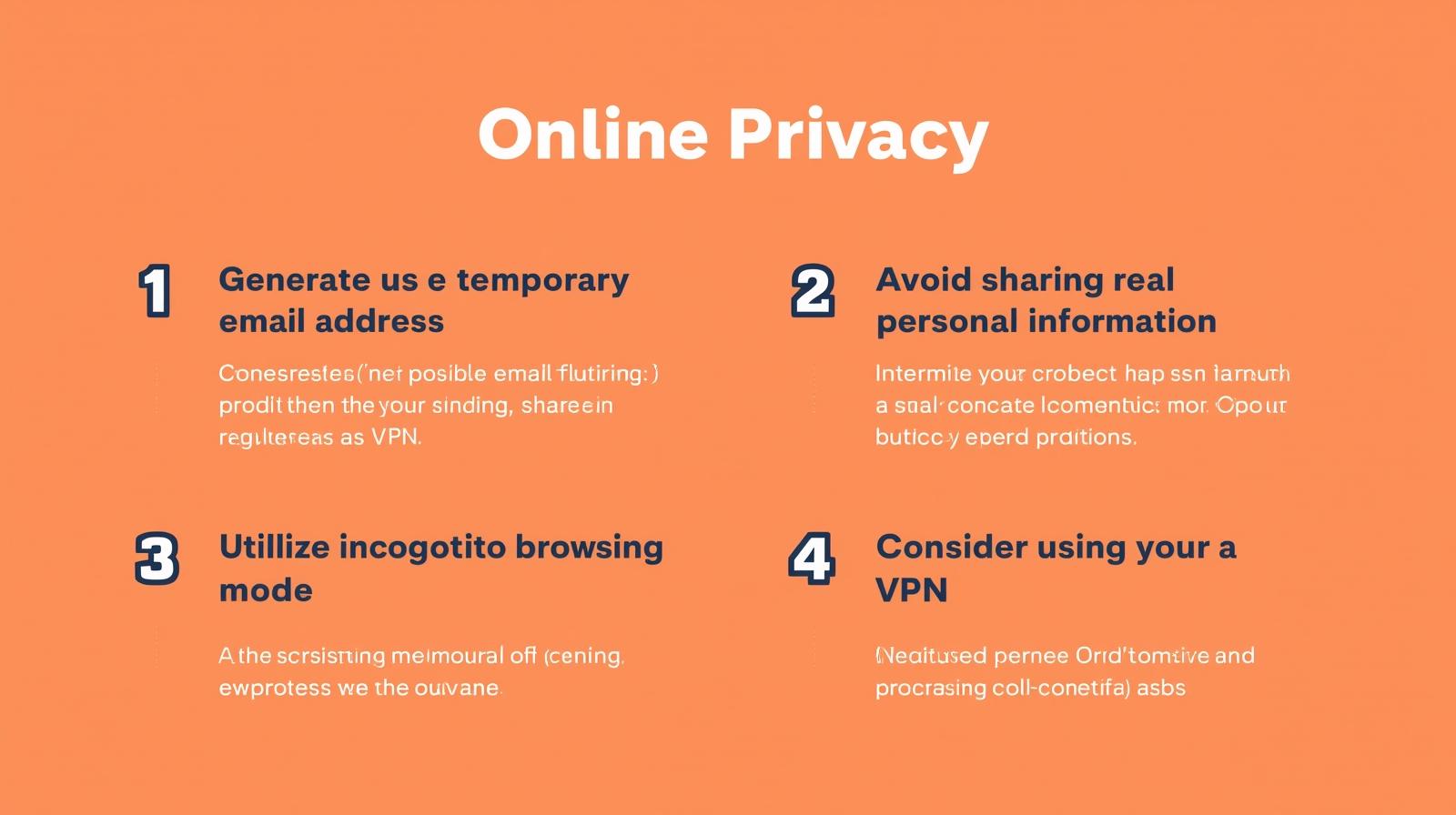 Checklist of the 5-second disposable email trick.
